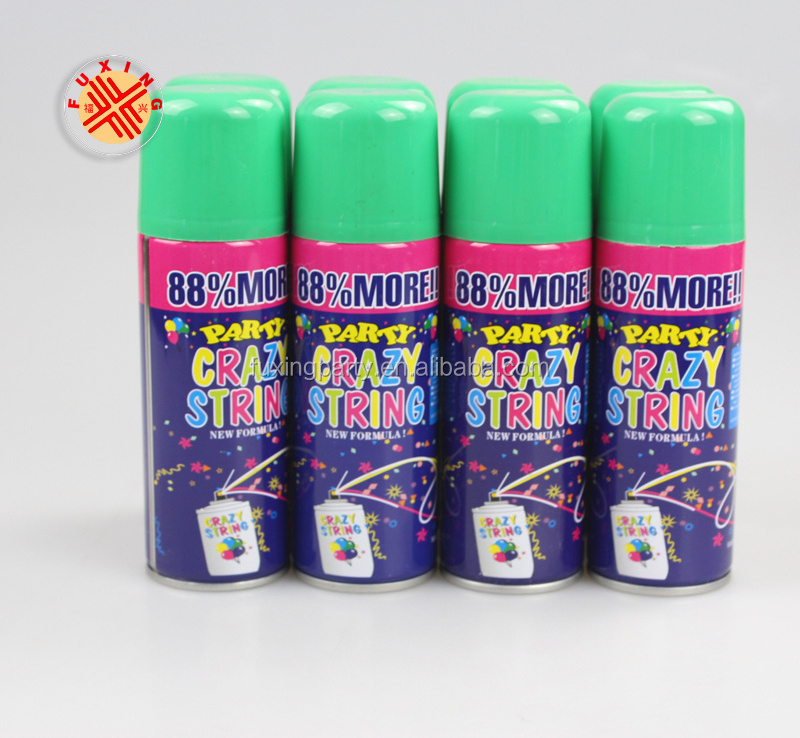 party foam colored snow spray