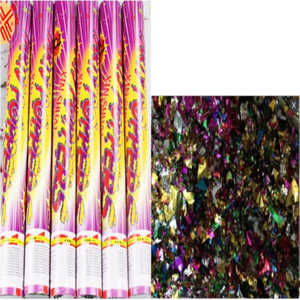 factory confetti party popper machine cylinder