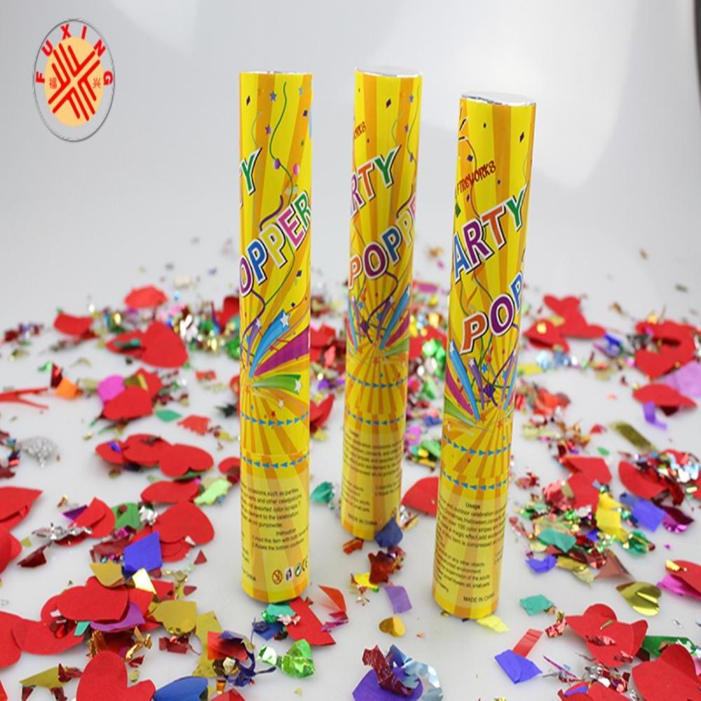 fuxing famous cheap party popper confetti gold silver confetti