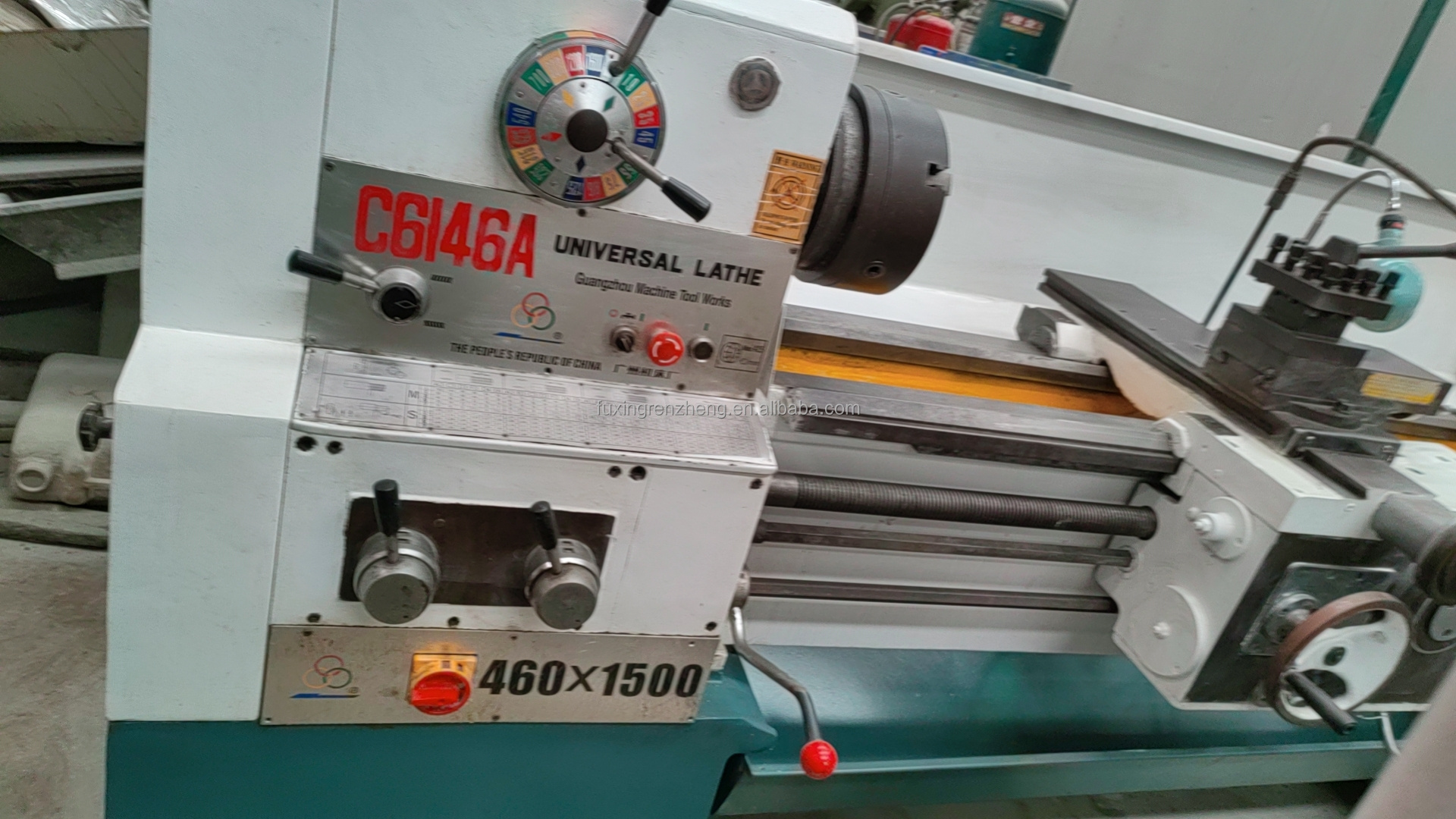 Chinese brand second hand horizontal metal lathe 460*1500mm 6146 manual lathe low price