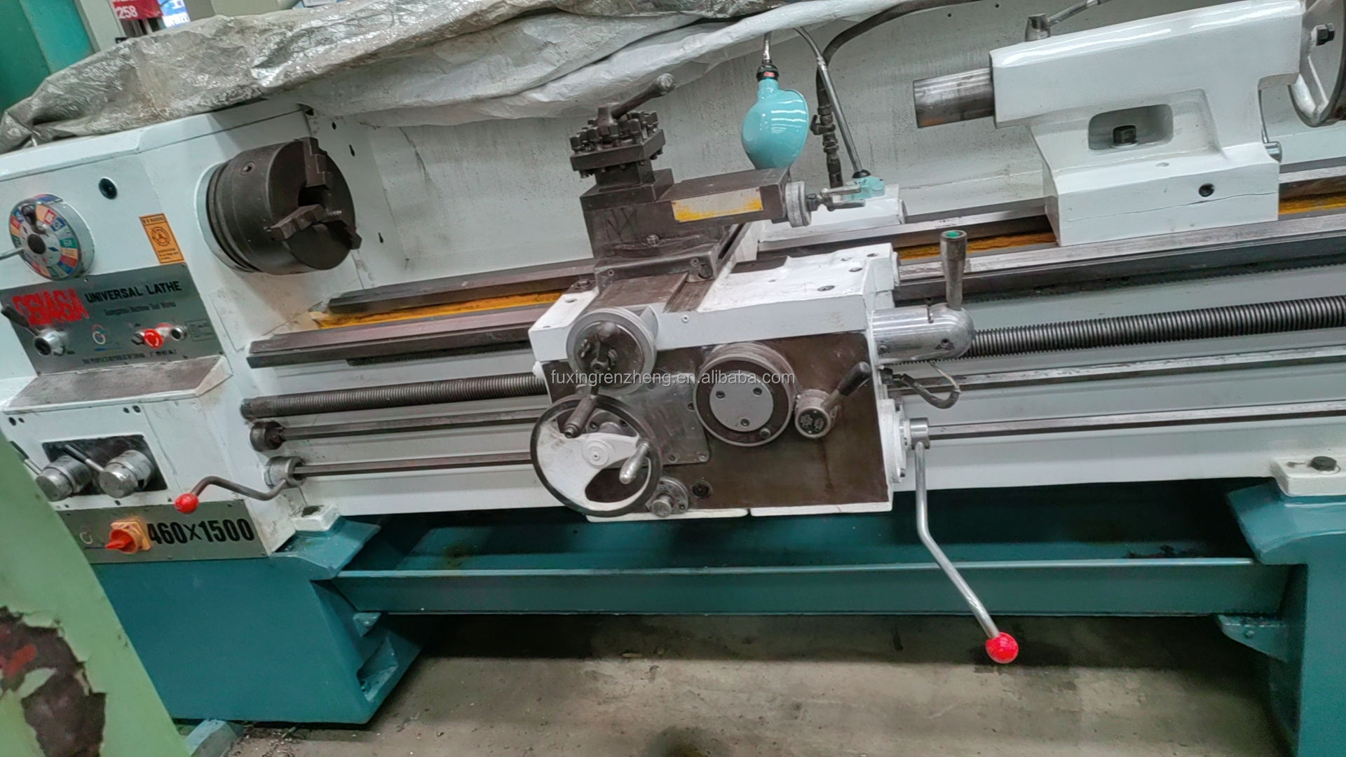 Chinese brand second hand horizontal metal lathe 460*1500mm 6146 manual lathe low price