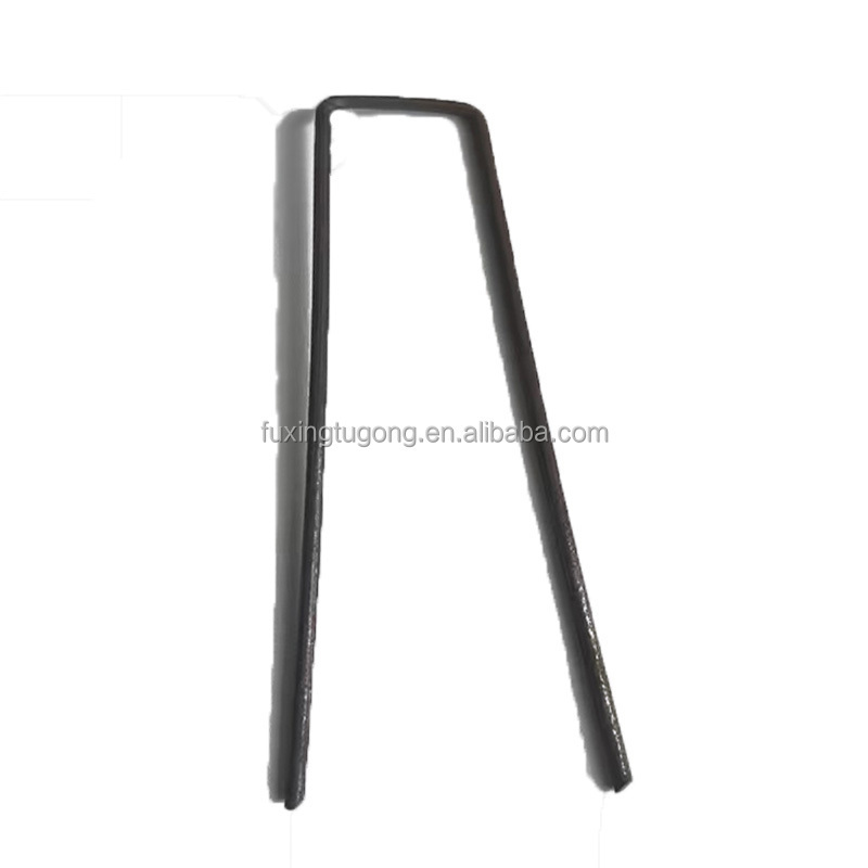 U staple Steel Garden Stakes  Pegs of Anti Rust U-Shaped Lawn Nails for Securing Artificial Fabric Matting Grass Weed Ground Cov