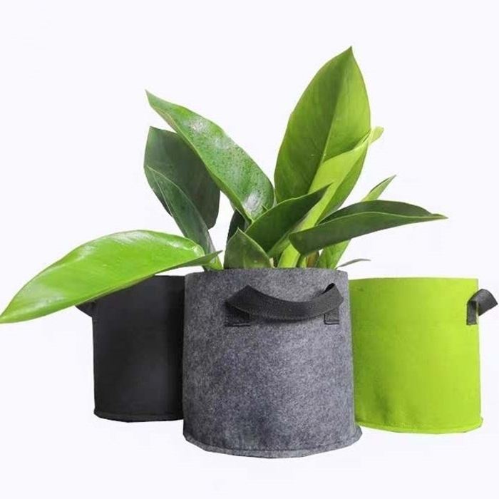 1 2 3 5 7 10 15 20 25 30 Gallon Garden Vegetable Non Woven Felt Fabric Pot Nursery Plant Grow Bags For Plants