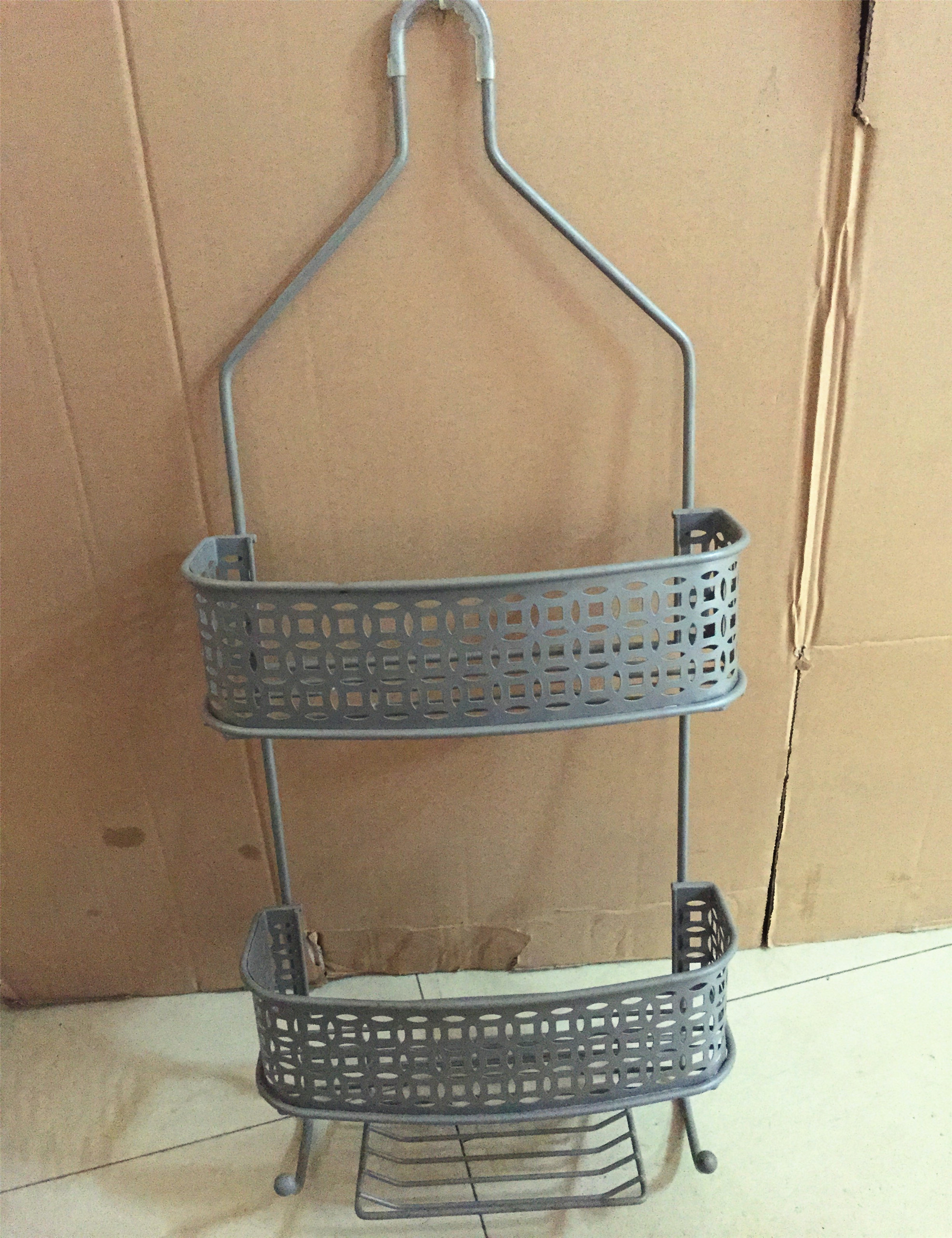 Wholesale Wire Bathroom Shower Caddy Wall Mounted Black Bathroom Shelves Shower Caddy