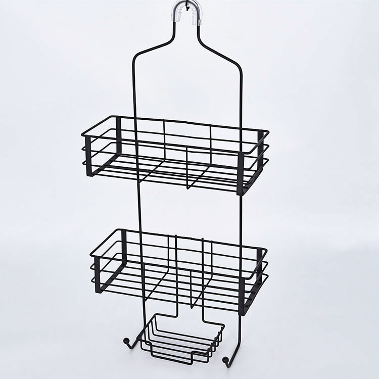 Wall Mounted Self Adhesive Stainless Steel Shower Caddy Shelf for Kitchen Bathroom