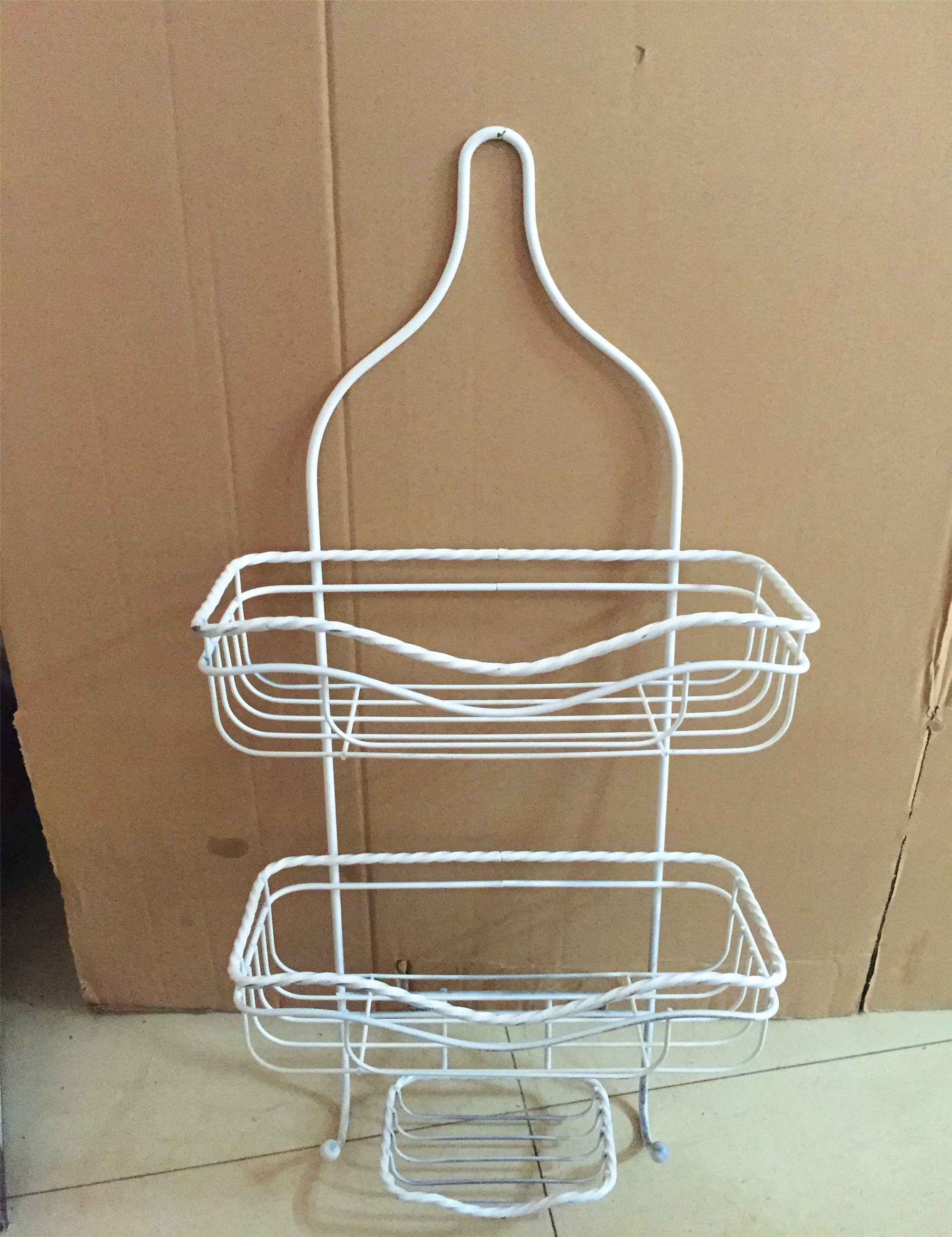 Hot sale modern beauty 3 tier bathroom shelves shower caddy Wall Mounted Bathroom Caddy Shower