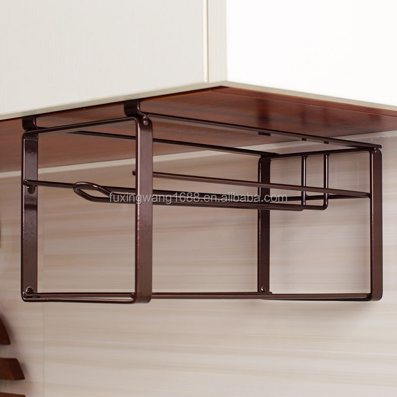 Kitchen Paper Hanger Under Cabinet Roll Towel Holder Tissue Hanger Organizer Rack for Kitchen