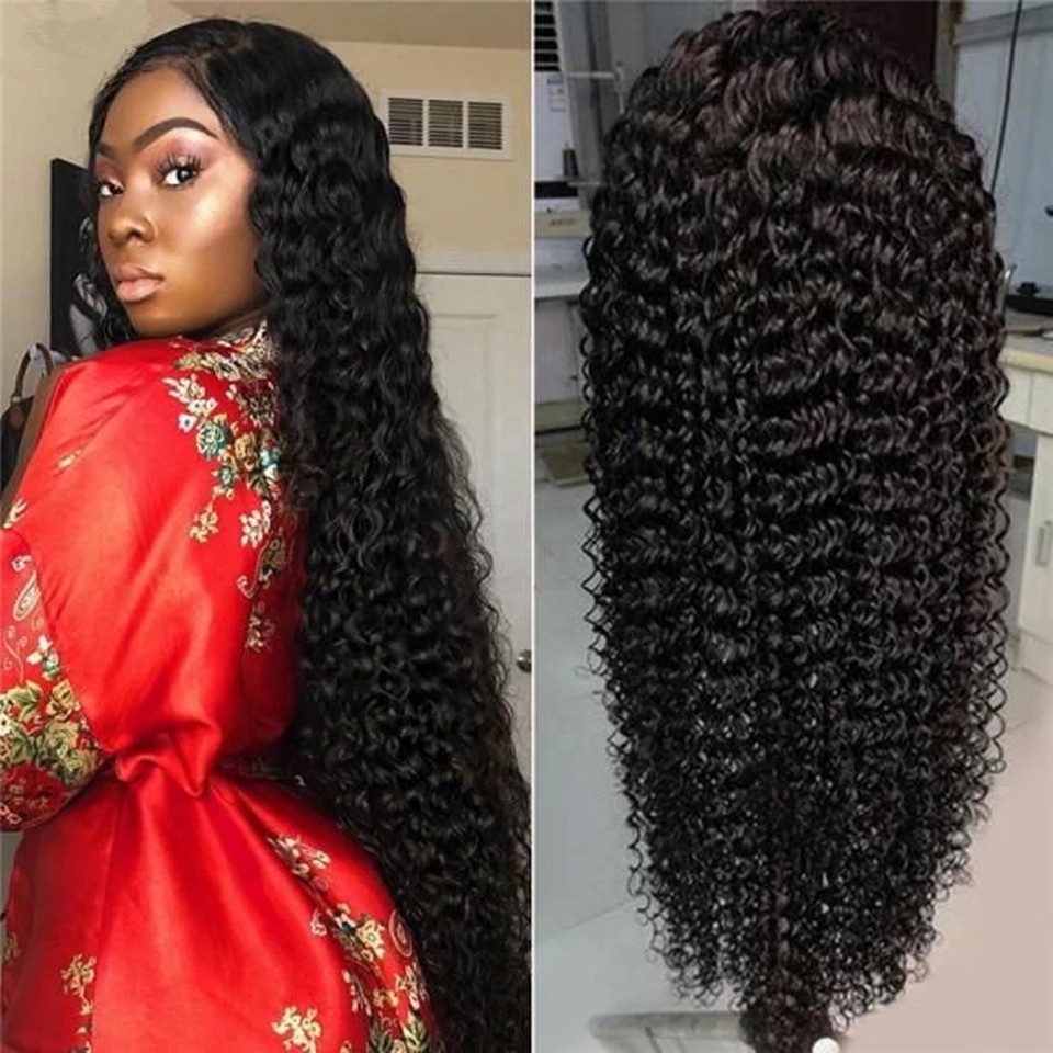 13*6 Lace Front Wig Peruvian Hair 40 Inch Pre Pluck Human Hair Lace Front Wigs 360 Full Lace Frontal Water Wave Human Hair Wigs