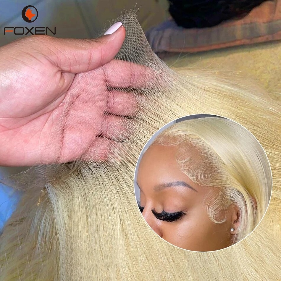 Indian Template Hair 30 Inches 613 Blonde Glueless Prebleached Wig Vendor 613 Blonde Natural Hair Wigs Blonde Hd Lace Front Wigs