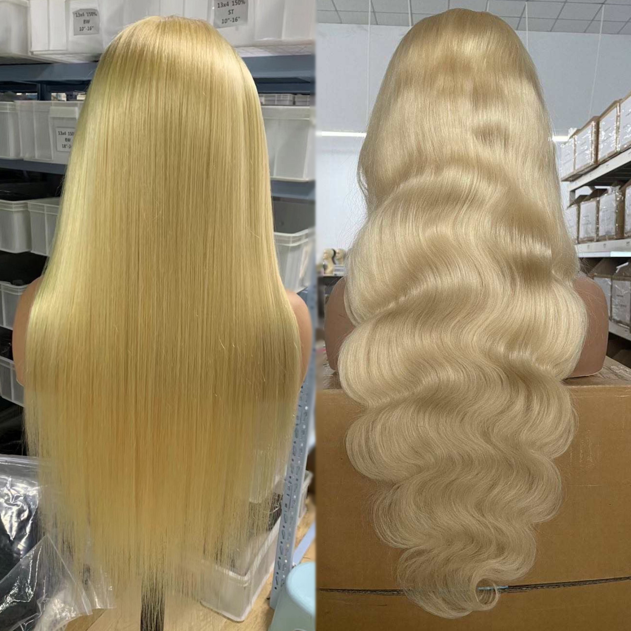 Indian Template Hair 30 Inches 613 Blonde Glueless Prebleached Wig Vendor 613 Blonde Natural Hair Wigs Blonde Hd Lace Front Wigs