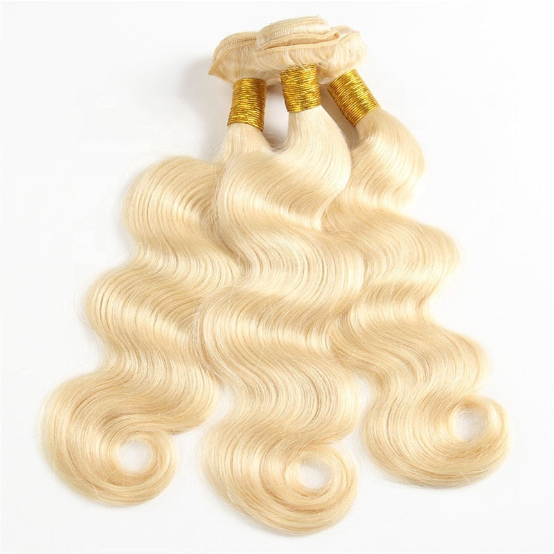 Russian free sample raw wefted human hair extensions curly lace closure 613 blonde bundles with frontal hair weave diatributors