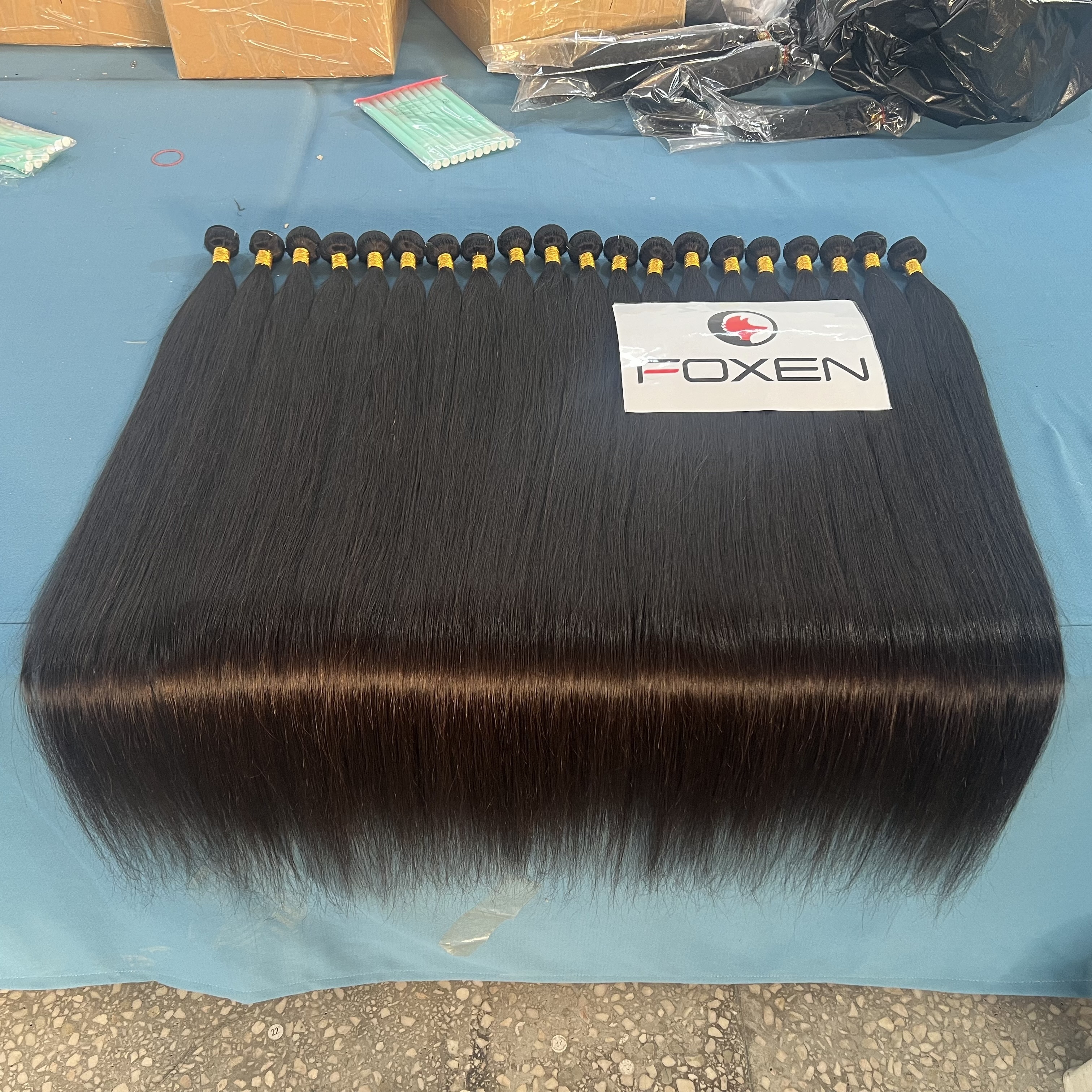 Vietnamese Super Double Drawn Virgin Mink Raw Unprocessed Hair Weave Bundles Remy Bone Straight Human Hair Extensions Vendors