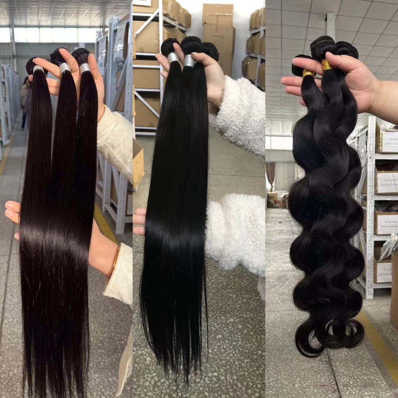 Cuticle Aligned Raw Virgin Hair Bundles 100% Human Hair 8a 10a 12a Unprocessed Raw Virgin Brazilian Hair Bundles for Black Woman