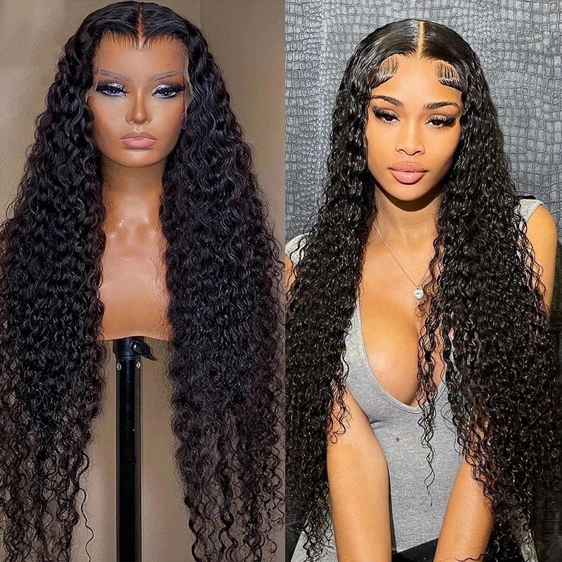 American Wholesale Price Curly Lace Front Wigs for Black Women Frontal Wig Raw Human Hair Kinky Curly Glueless Full Hd Lace Wig