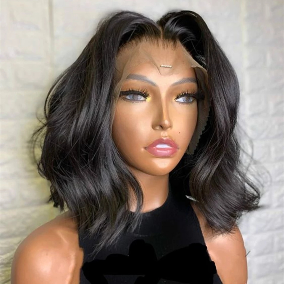 Body Wave Short Bob Lace Front Human Hair Wigs For Black Women Body Wave Lace Front Wig Brazilian Hair Wigs With Baby Hair