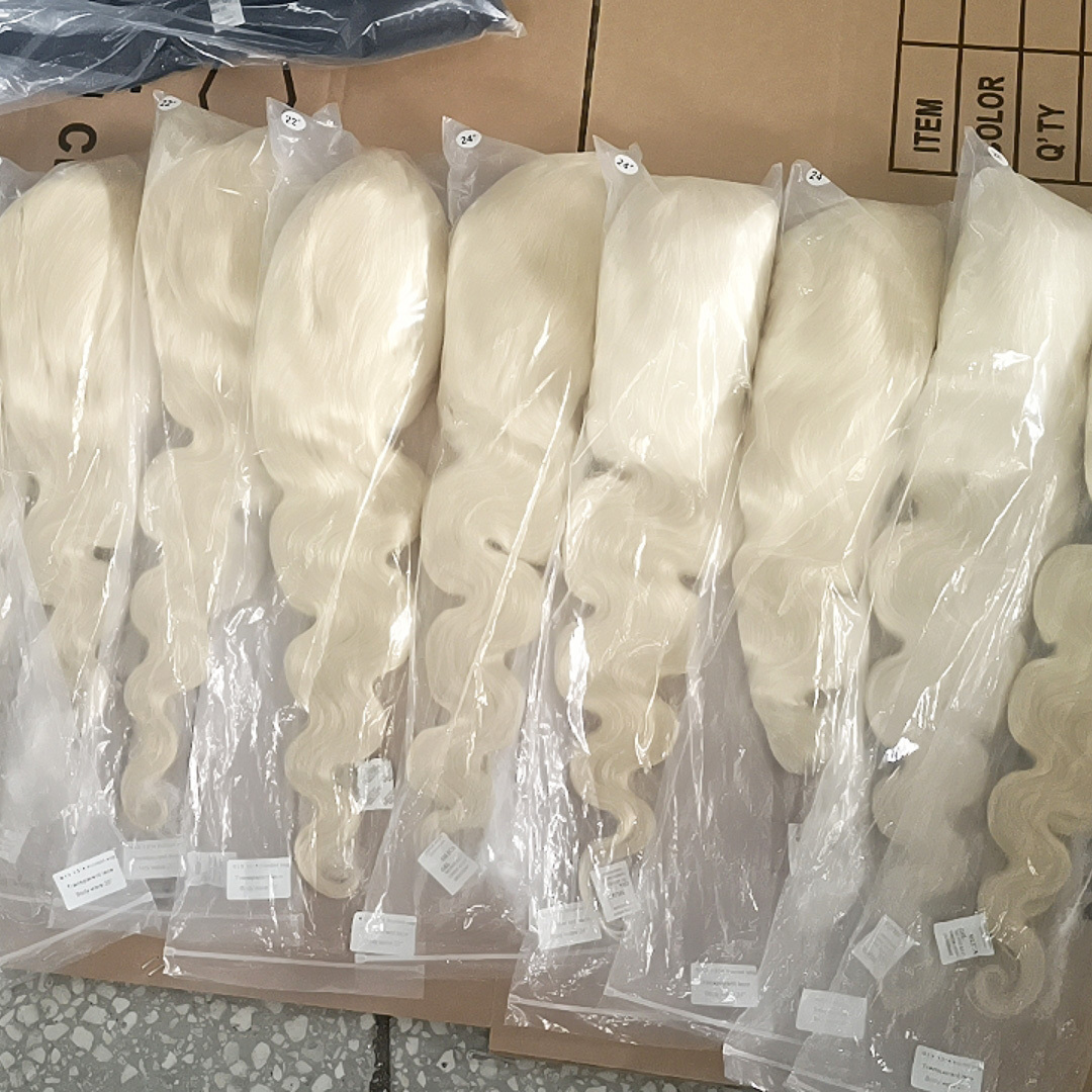 Blonde Wig Wholesale Raw Cambodian Hair 13*4 Hd Lace Frontal Wig Vendor 180 Density 613 Glueless Blonde Wigs for Black Women