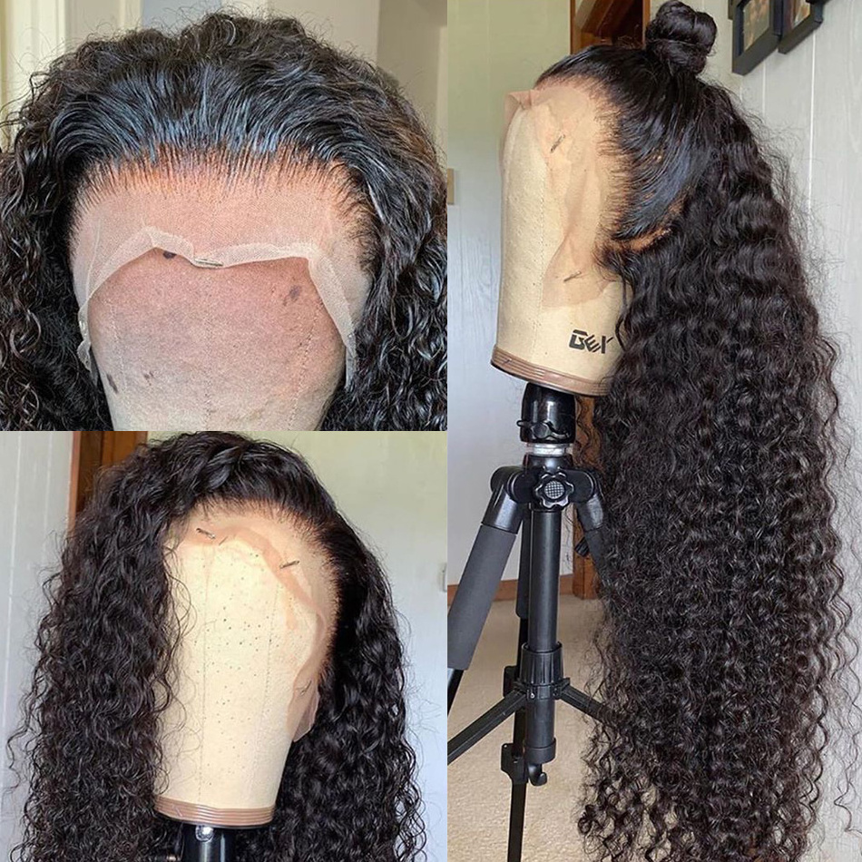 Kinky Curly Hd Lace Frontal Wigs Human Hair Cheap Raw Brazilian Human Hair Lace Front Wig Human Hair Wigs For Black Women Vendor