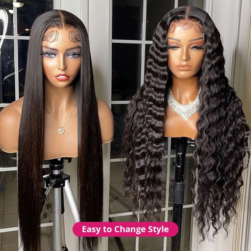 Brazilian Raw Human Hair Lace Front Wig Straight 13x4 Transparent Hd Lace Frontal Wig Glueless Human Hair Wigs For Black Women