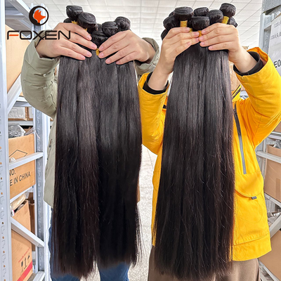 Straight Brazilian Virgin Human Hair Bundles Cuticle Aligned Raw Vietnamese Hair Bundles Wholesale Single Donor Raw Hair Vendors