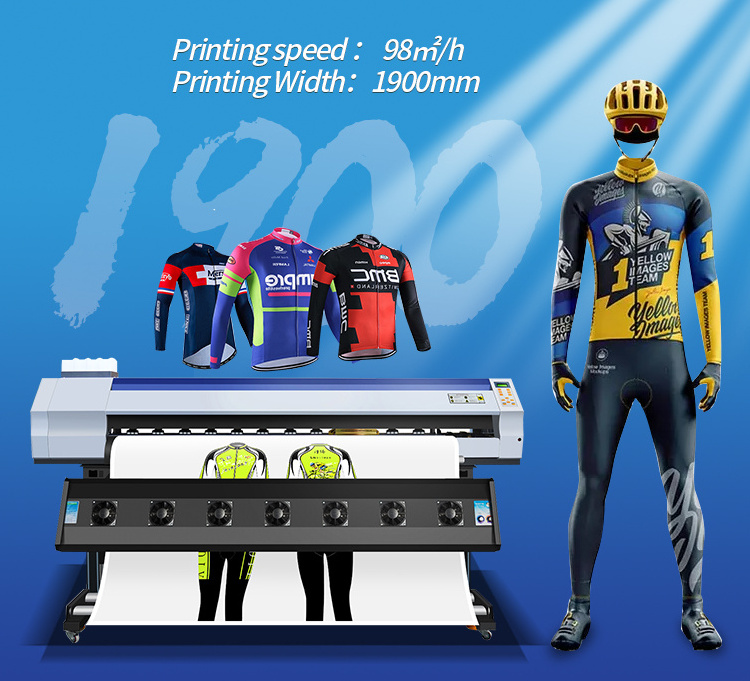 Large Format Sublimation Printer 1.9m Sublimation Printing Machines Automatically