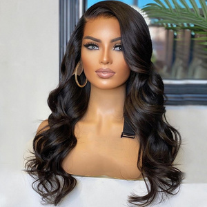 30 32 Long Length Raw Lace Front Wig For Black Women Free Lace Wig Samples Raw Brazilian Cuticle Aligned Hair Lace Closure Wig