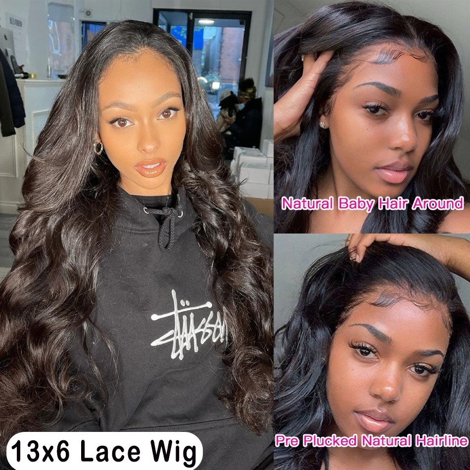 30 32 Long Length Raw Lace Front Wig For Black Women Free Lace Wig Samples Raw Brazilian Cuticle Aligned Hair Lace Closure Wig