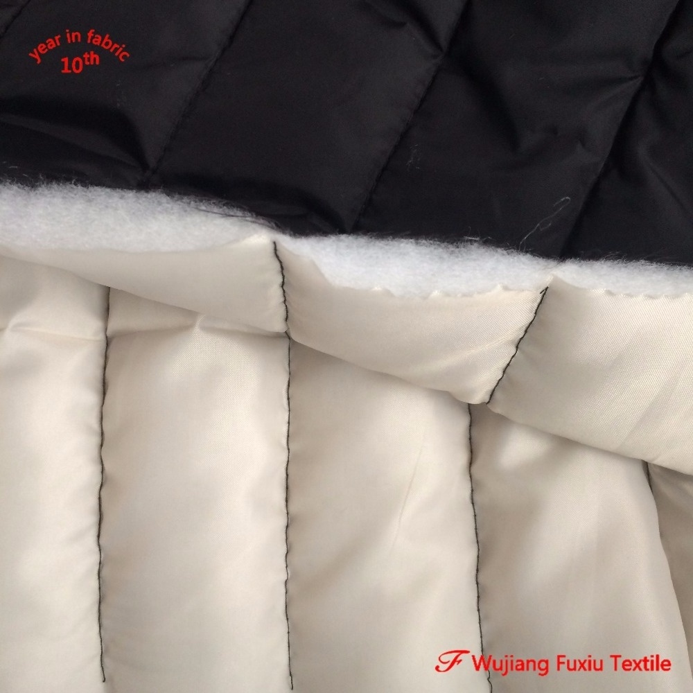 190T Polyester Taffeta Double Sided Quilted Fabric Waterproof Wujiang