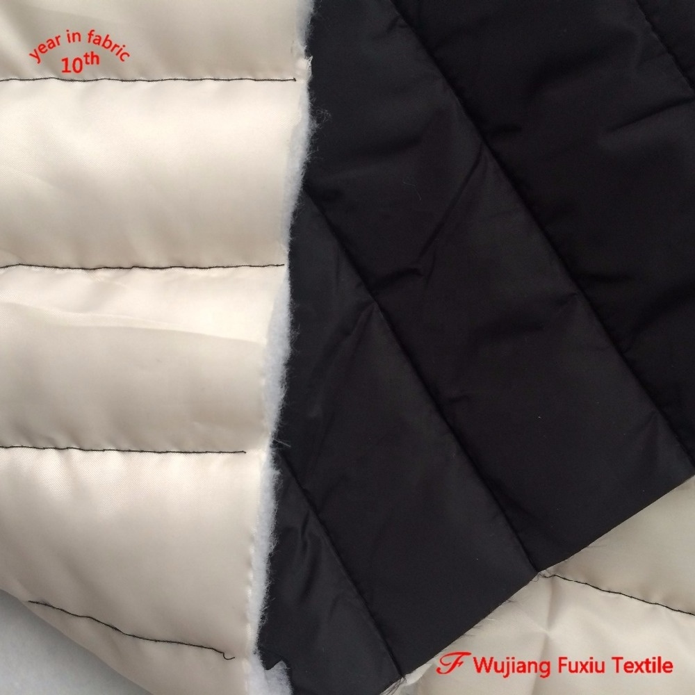 190T Polyester Taffeta Double Sided Quilted Fabric Waterproof Wujiang