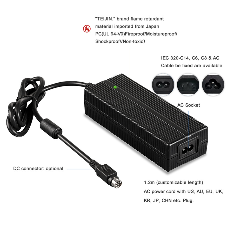 custom 24v lifepo4 battery charger electric bike & scooter & wheelchair 24 volt battery charger