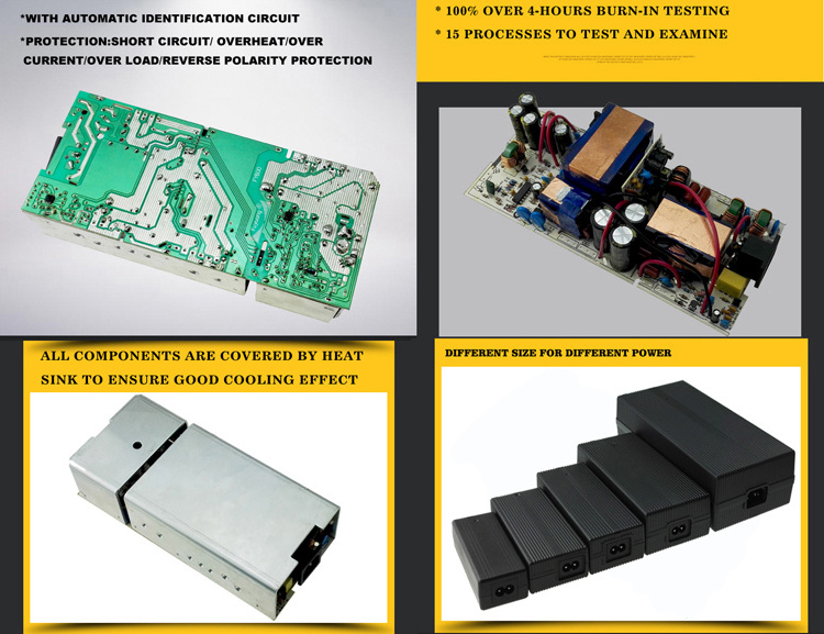 custom 24v battery charger lifepo4 solar trickle 29.2v 2a 5a lead aicd waterproof battery charger