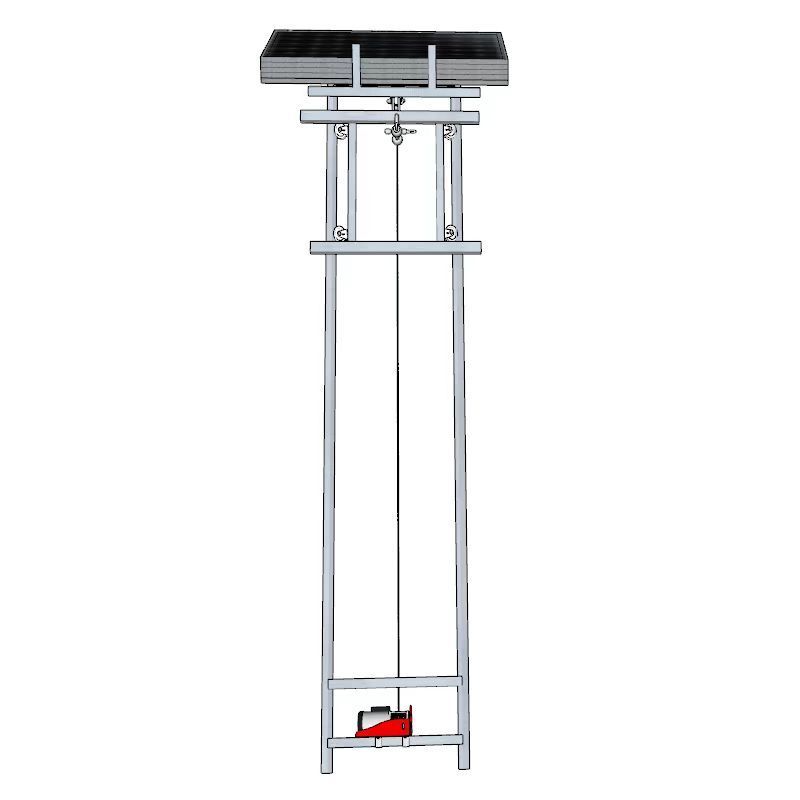 High Quality Hydraulic Electric Cargo Elevator Lift Solar Panel Lift 200kg 4 Panels Ladder Lifter