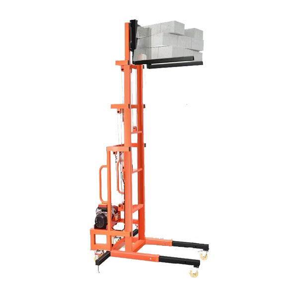 2-8 Meters Telescopic Frame Electric Lifting Scaffolding Platform Self Loading Stacker For Construction