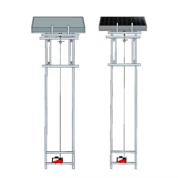 High Quality Hydraulic Electric Cargo Elevator Lift Solar Panel Lift 200kg 4 Panels Ladder Lifter