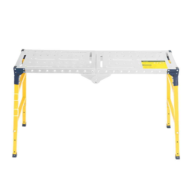 Folding Aluminum Work Bench Industrial Step Ladder Scaffolding Work Platform Ladder