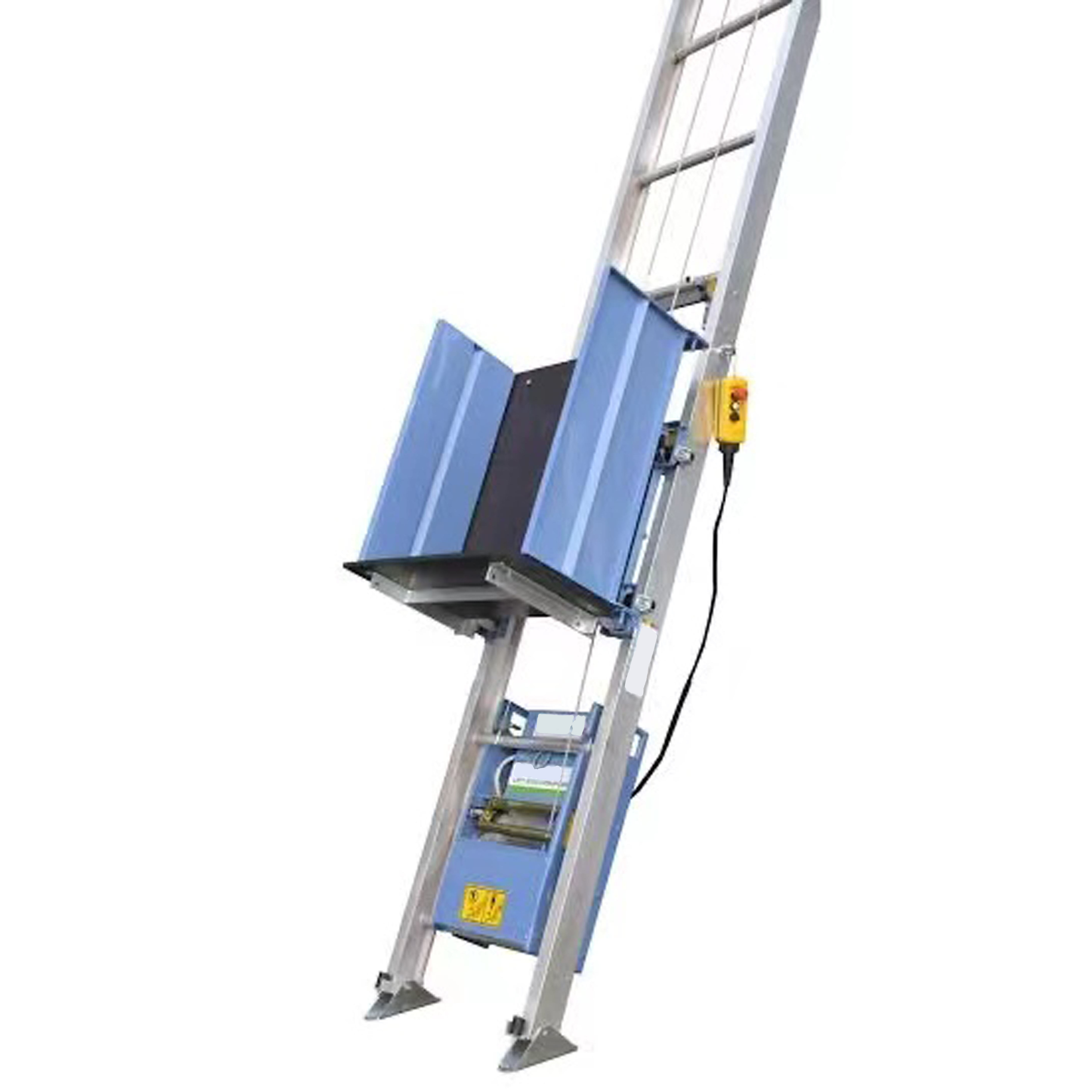 Construction Electric Small Hoist Lifts Solar Panel Ladder Lift Equipment for PV Panel Roof Lifting