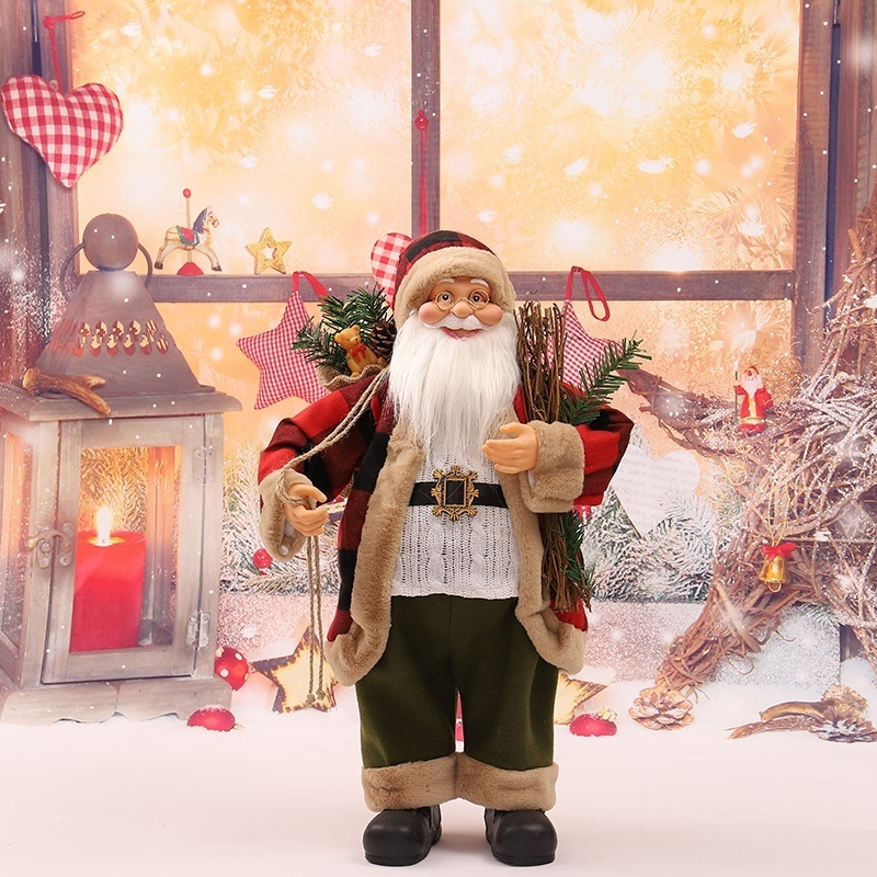 2022 New Design Life Size Large Outdoor Christmas Decorations Christmas Santa Claus Toy