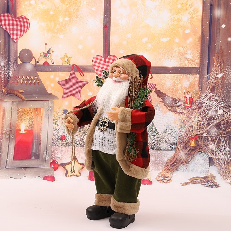 2022 New Design Life Size Large Outdoor Christmas Decorations Christmas Santa Claus Toy