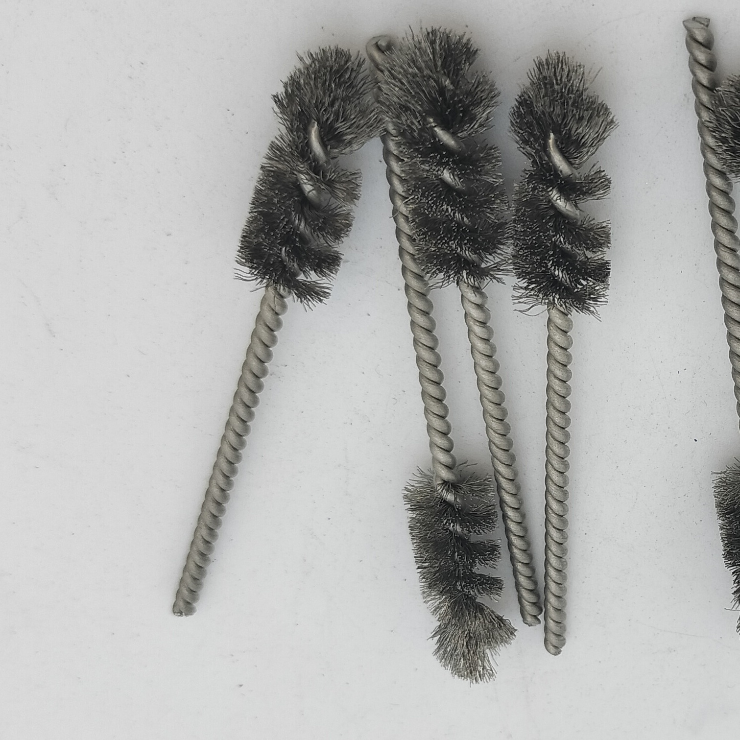 Stainless steel twisted wire brushes crimped  wheel brush twist knot spiral