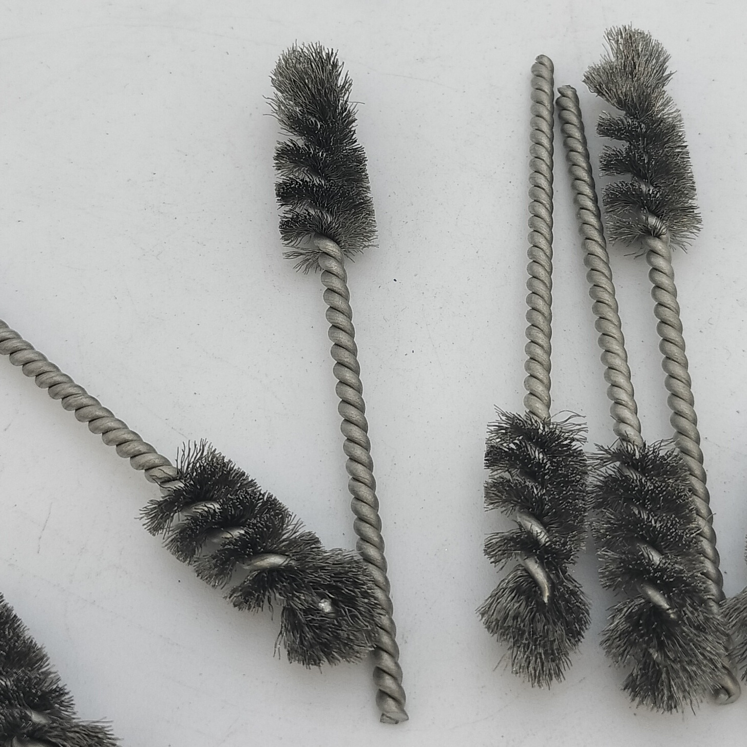 Stainless steel twisted wire brushes crimped  wheel brush twist knot spiral