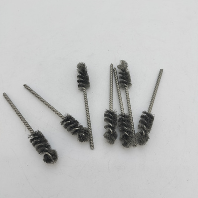 Stainless steel twisted wire brushes crimped  wheel brush twist knot spiral