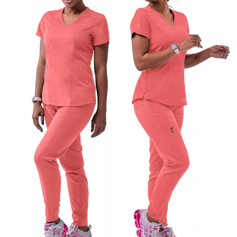 OEM Clinic Short Sleeve Tops Jogger Pants Medical Hospital Nursing Scrub Uniforms Men Women Nurse Scrubs Set