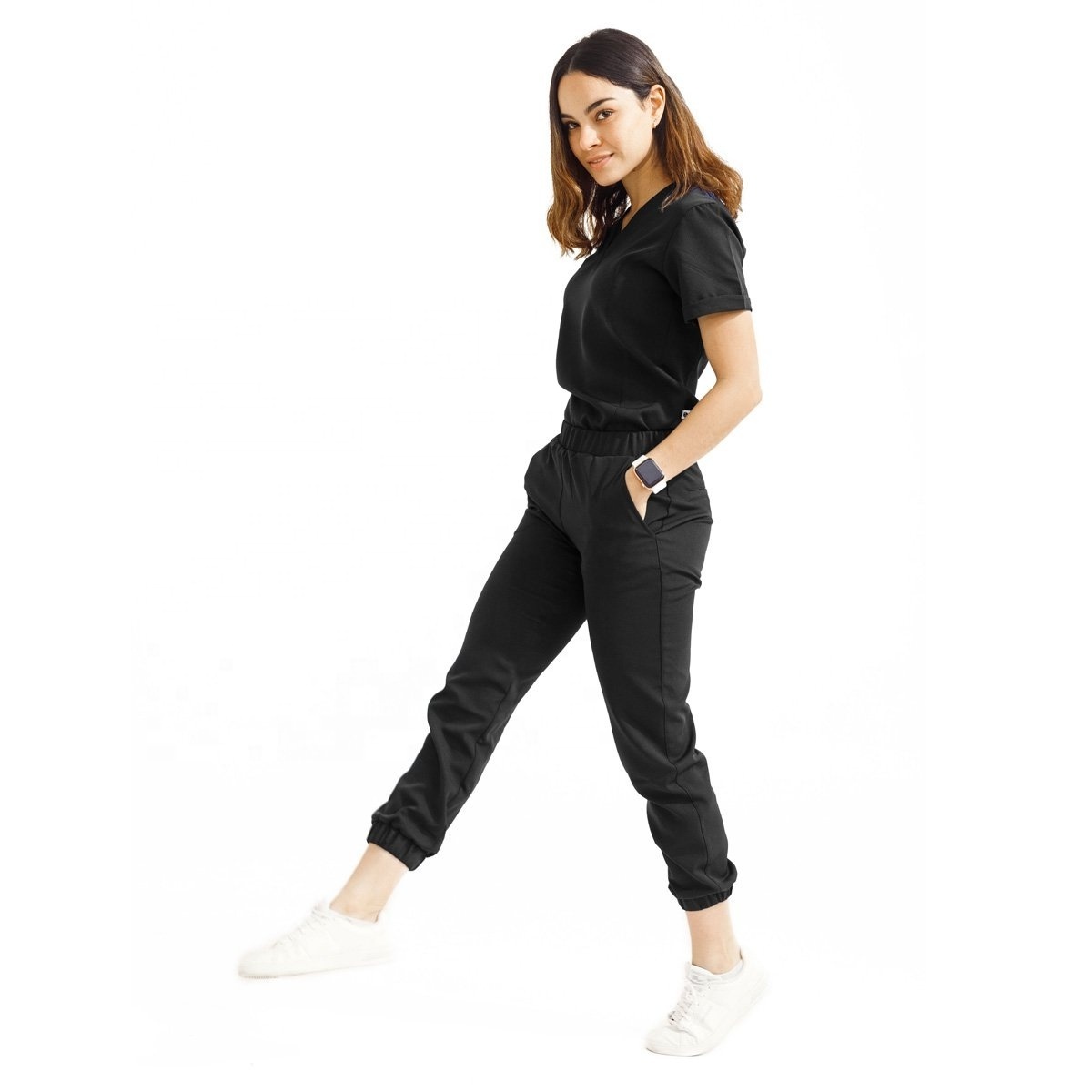 Famous Designer Wholesale Custom Short Sleeve Women's Jogger Medical Nurse Uniform Medical Scrubs