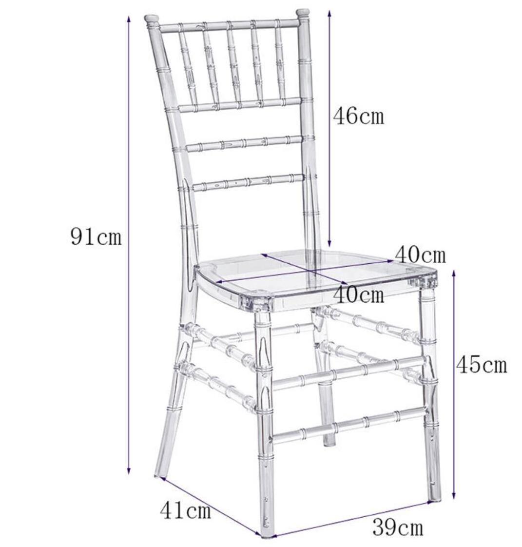 Hotel Transparent Acrylic Crown Chair