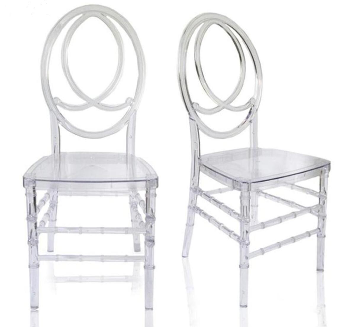 Hotel Transparent Acrylic Crown Chair