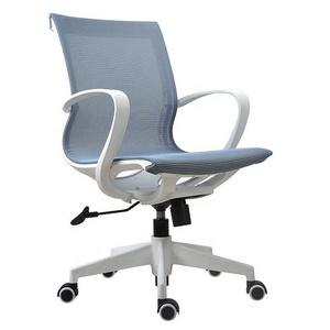 Customized Fabric Office Silla Cool Computer Swivel Chair Stool Blue Office Chairs Luxury Modern