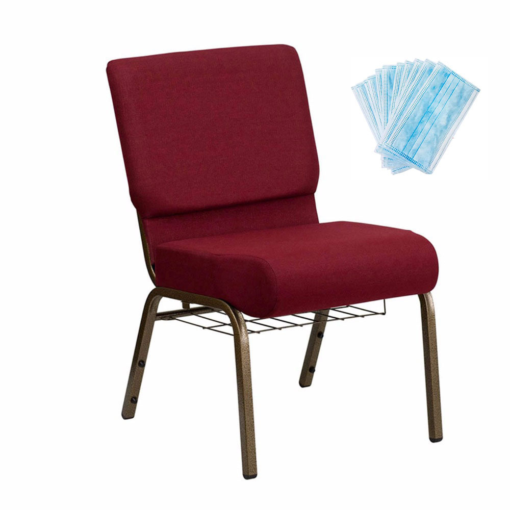 Free Disposable Face Mask Cheap Comfortable Metal Church Chair Wholesale Manufacturers