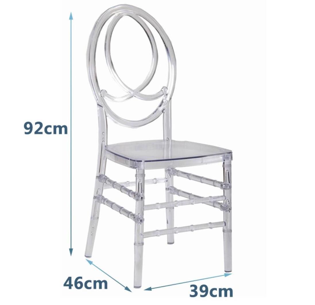 Hotel Transparent Acrylic Crown Chair