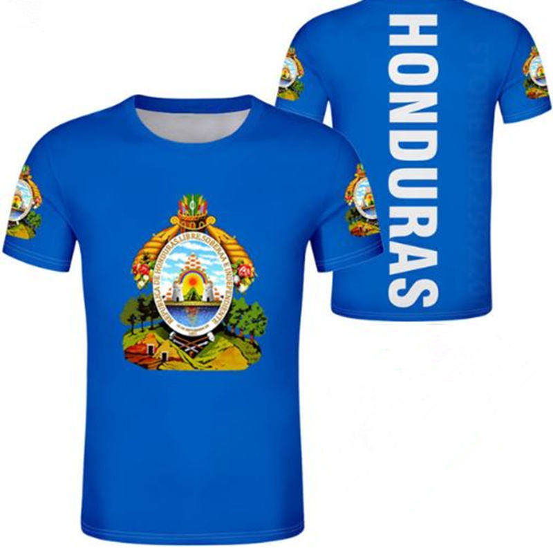 Honduras T Shirt for Men Wholesale Dropshipping Custom Flag Sportswear Oversized T-shirt camisas de honduras