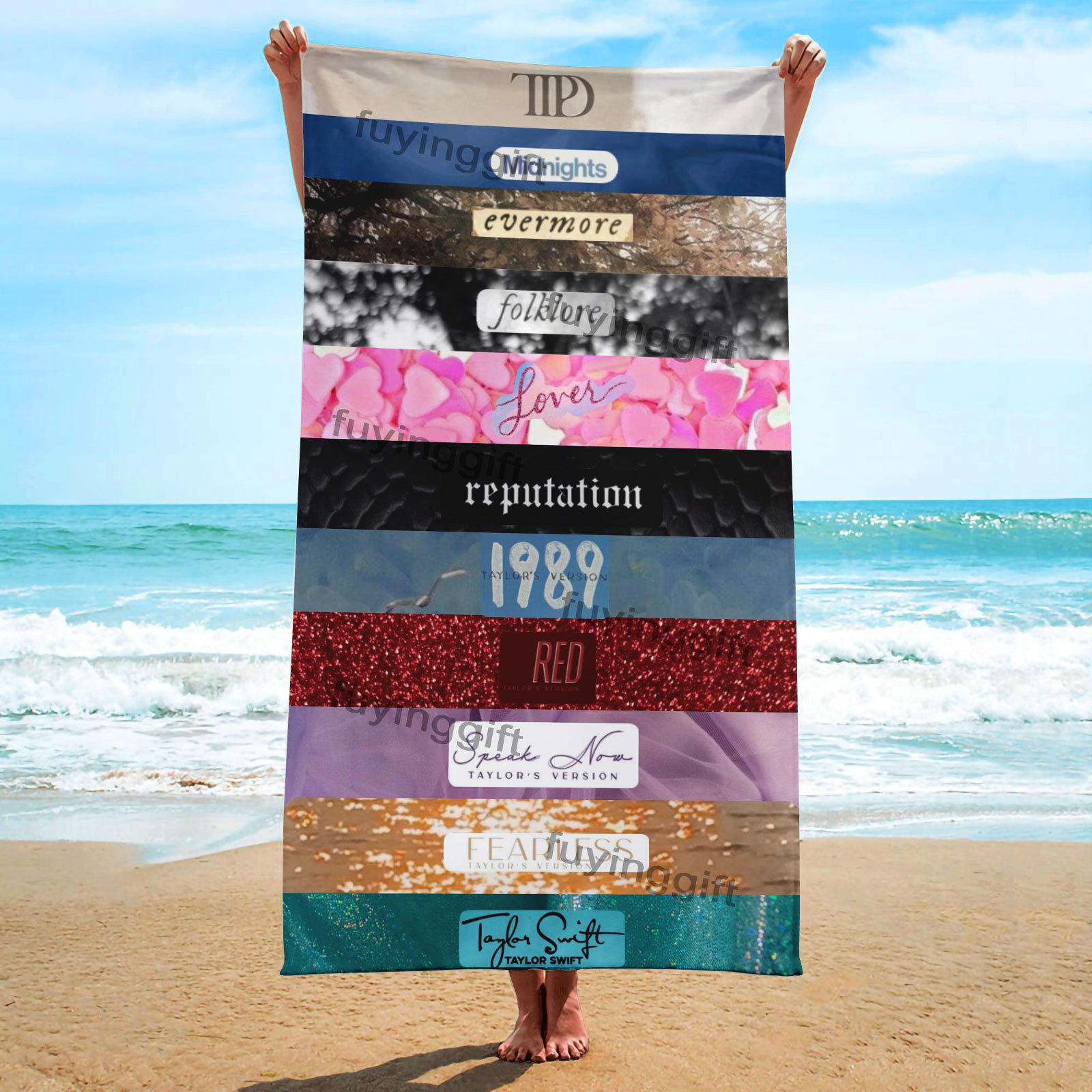 2024 USA Hot Selling Taylor Eras Tour Luxury Oversized Towel Custom High Quality Swifties Microfibre Beach Towels