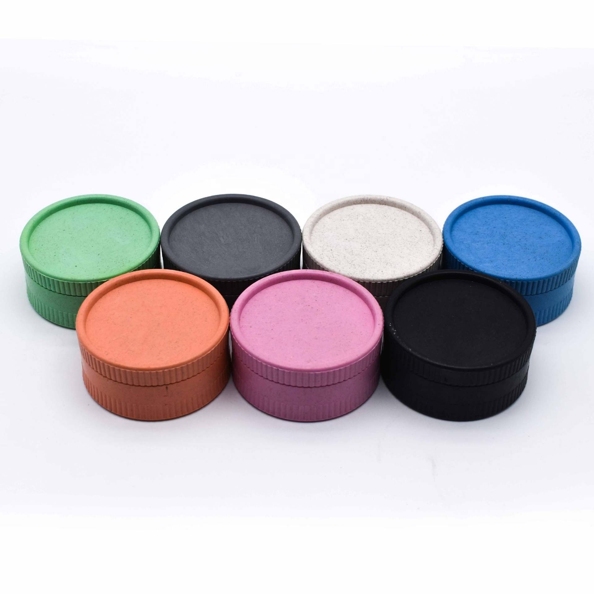 New popular Plant Fibres Grinders Hemp 55mm pieces Custom logo Eco-Friendly Biodegradable Herb Grinder